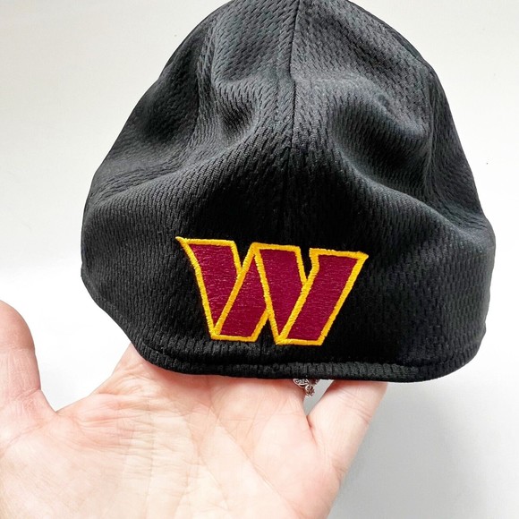 Washington Commanders NFL New Era Cap Hat Black 39THIRTY Medium Large NWOT - Picture 4 of 7
